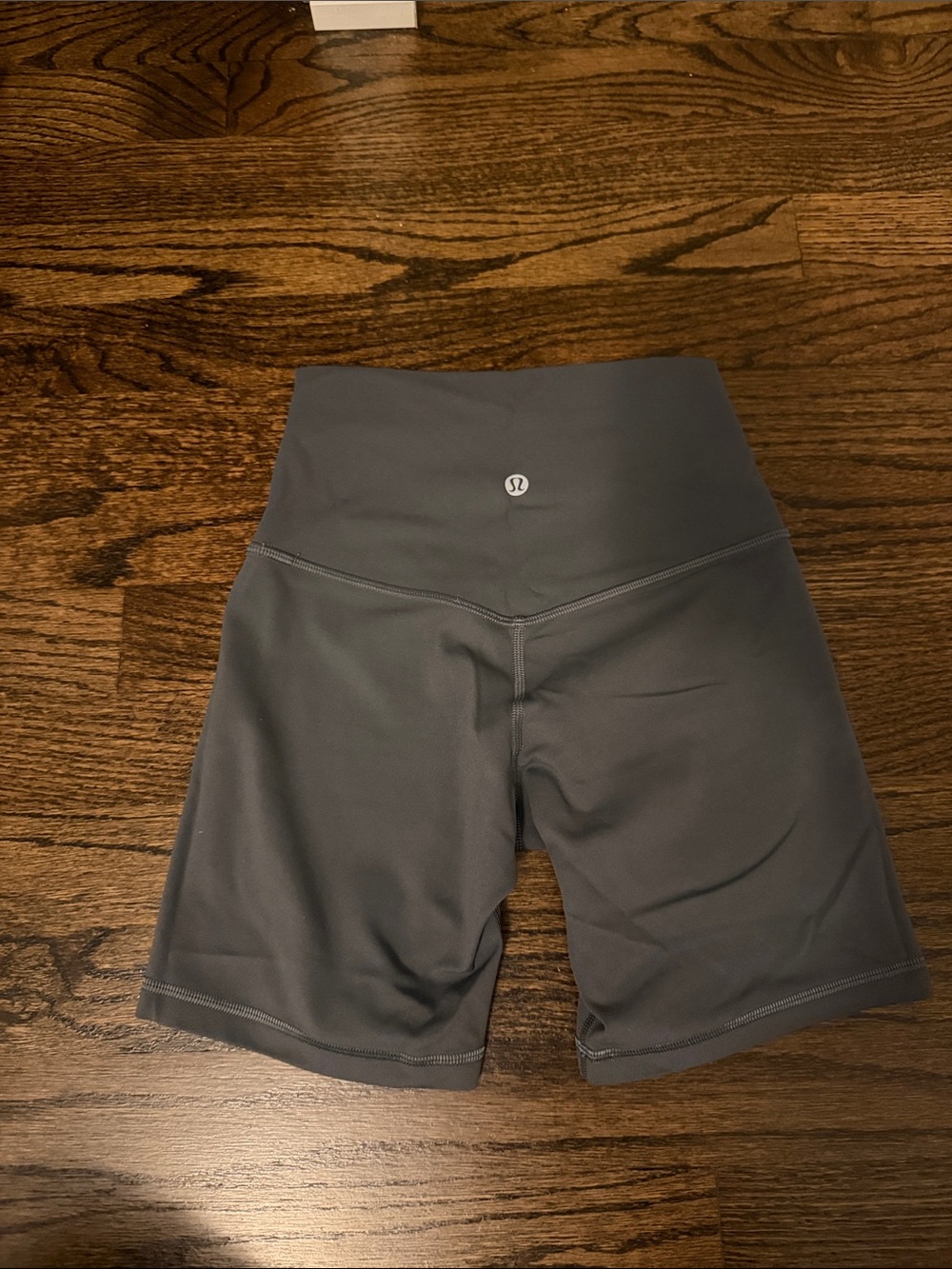 Lululemon High-Rise Grey Athletic Bike Shorts
